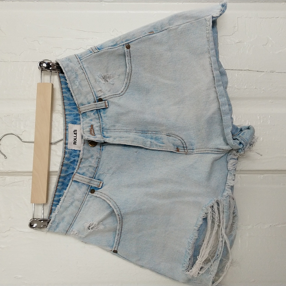 Rollas Duster Jean Shorts in Layla Beach colorway